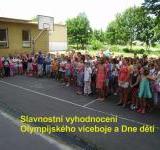 Slavnostní vyhlášení výsledků - Olympijský víceboj a Den dětí - 1. stupeň, 13. června